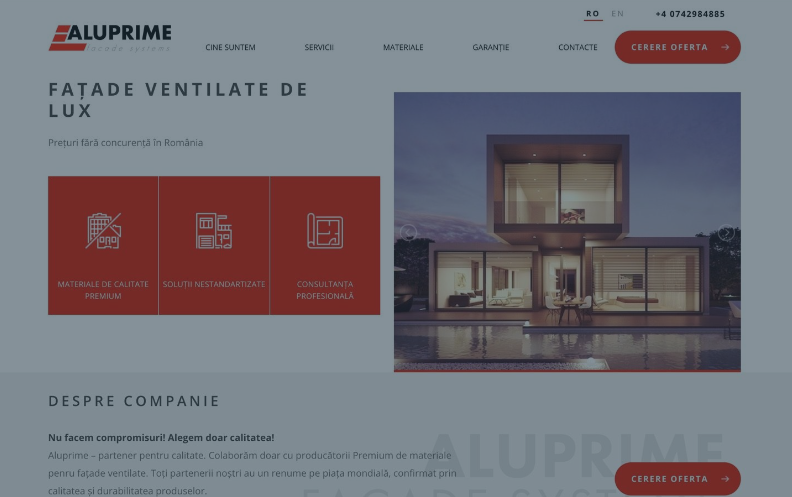 Website for Euroline-Construct